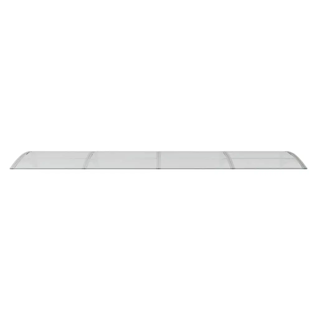 Grey Polycarbonate Door Canopy 350x75cm for Weather Protection
