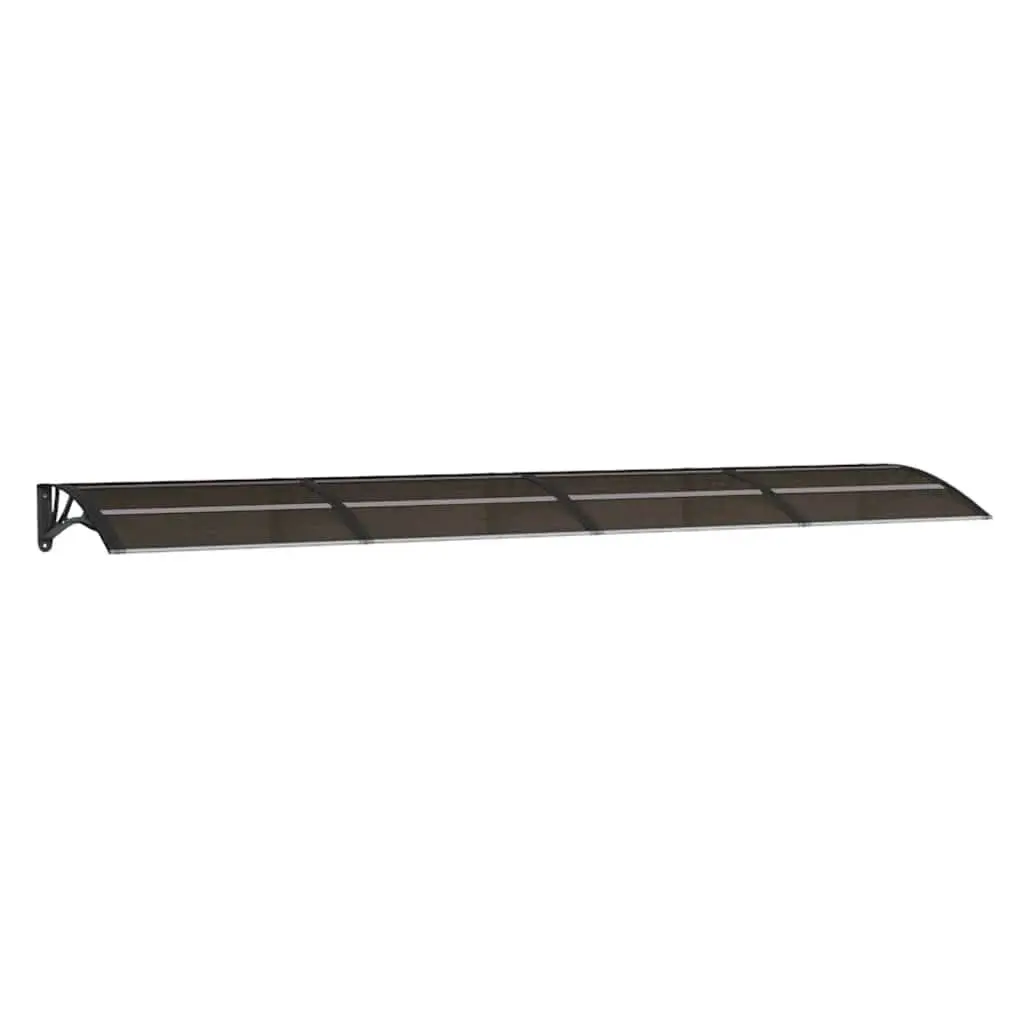 Black Door Canopy 350x75 cm Polycarbonate Awning