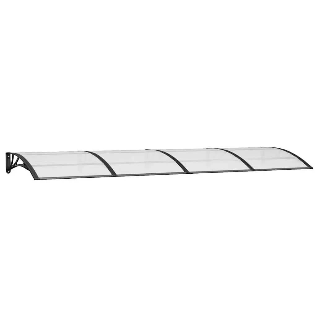 Black Door Canopy 350x100cm Polycarbonate Awning