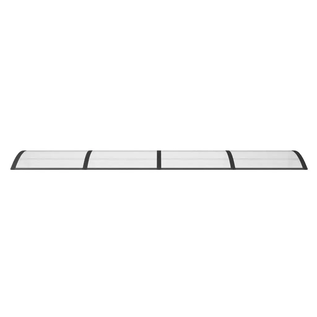 Black Door Canopy 350x100cm Polycarbonate Awning