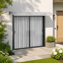 Grey Door Canopy 350x100 cm Polycarbonate Awning