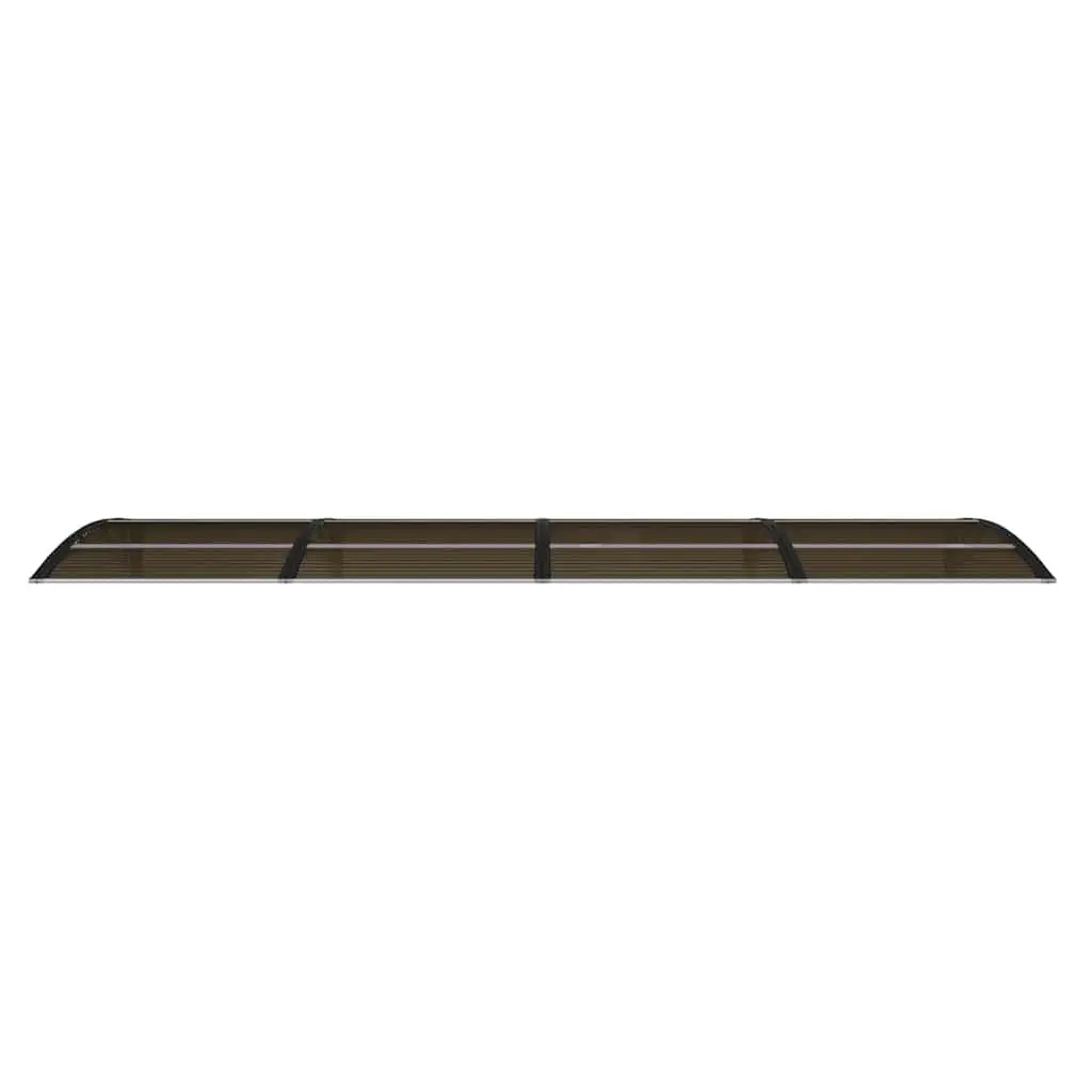 Polycarbonate Door Canopy 350x100 cm Black