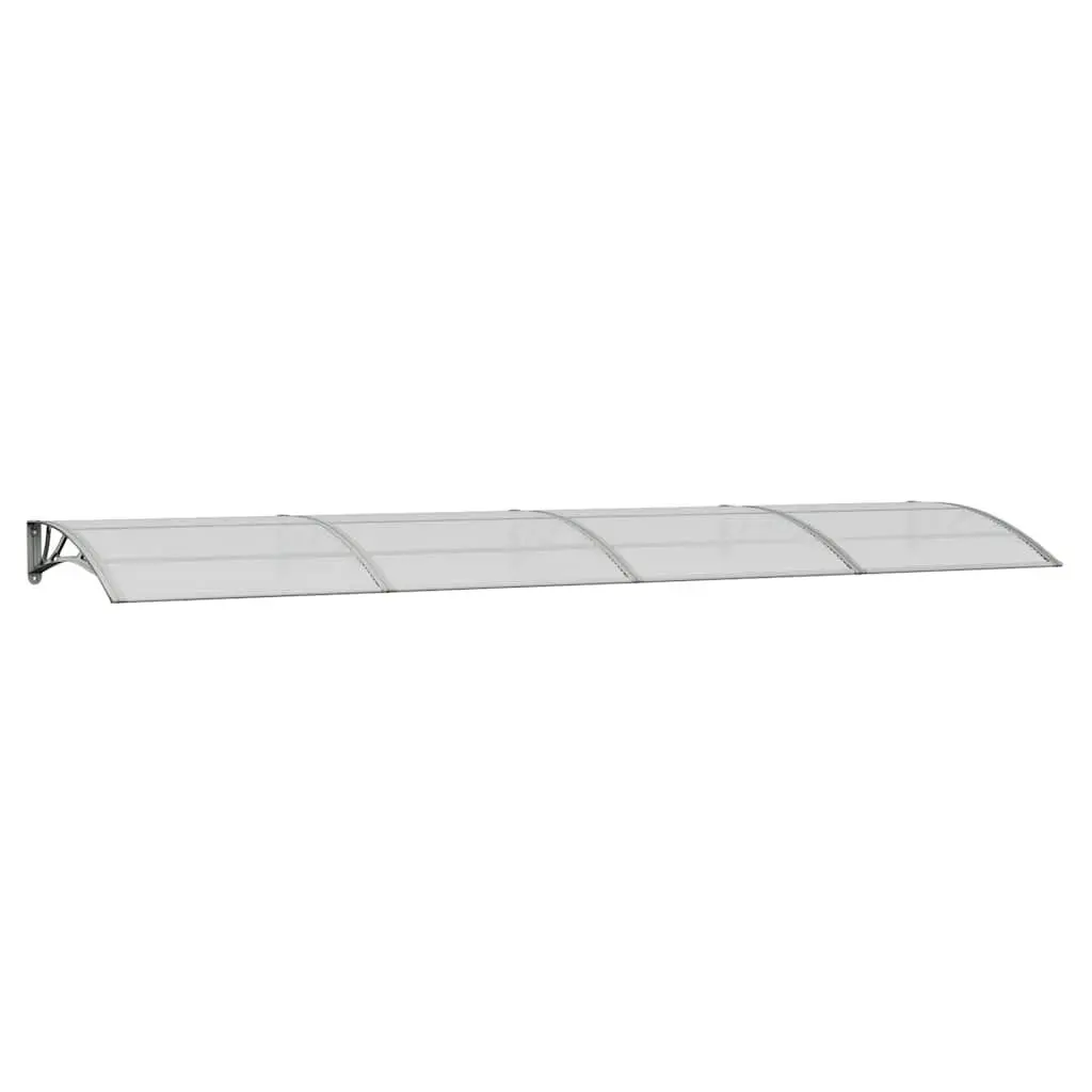 Grey Door Canopy 400x100cm Durable Polycarbonate Awning