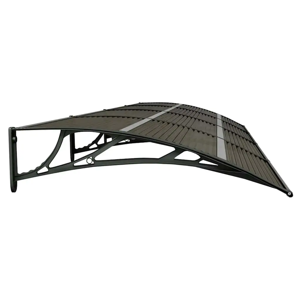 Door Canopy Polycarbonate 400x100 cm Black