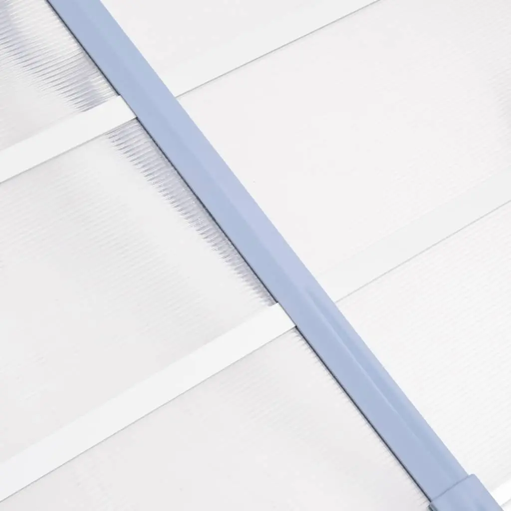 Grey Transparent Polycarbonate Door Canopy 152.5x90 cm