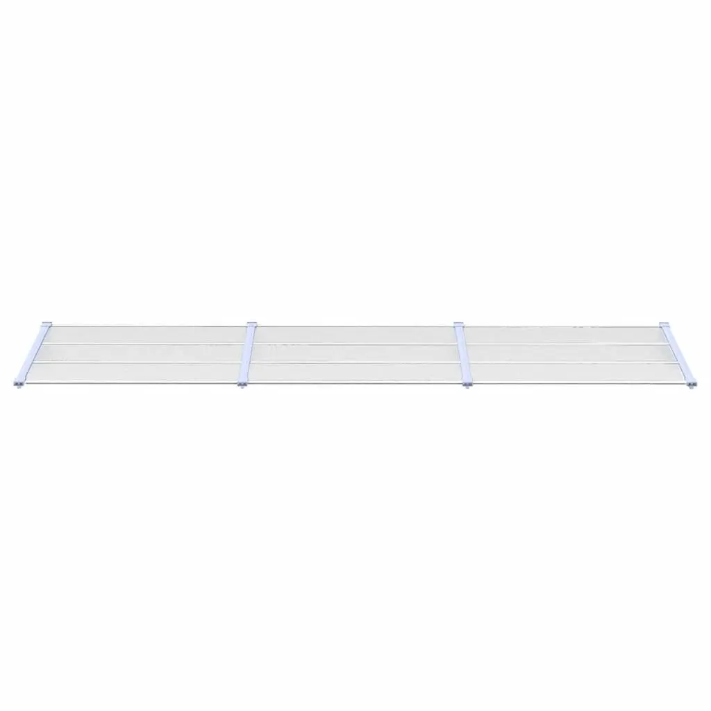Grey Transparent Door Canopy 358.5x90cm Awning