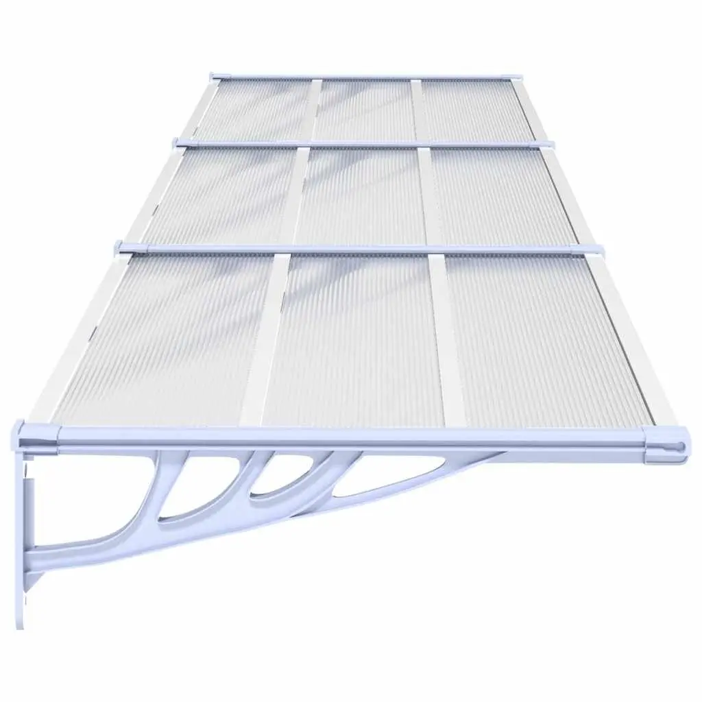 Grey Transparent Door Canopy 358.5x90cm Awning
