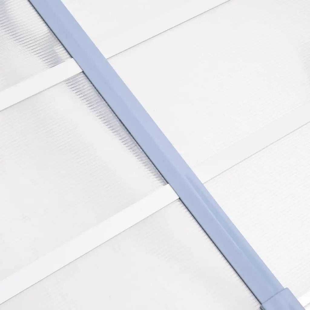 Grey Transparent Door Canopy 358.5x90cm Awning