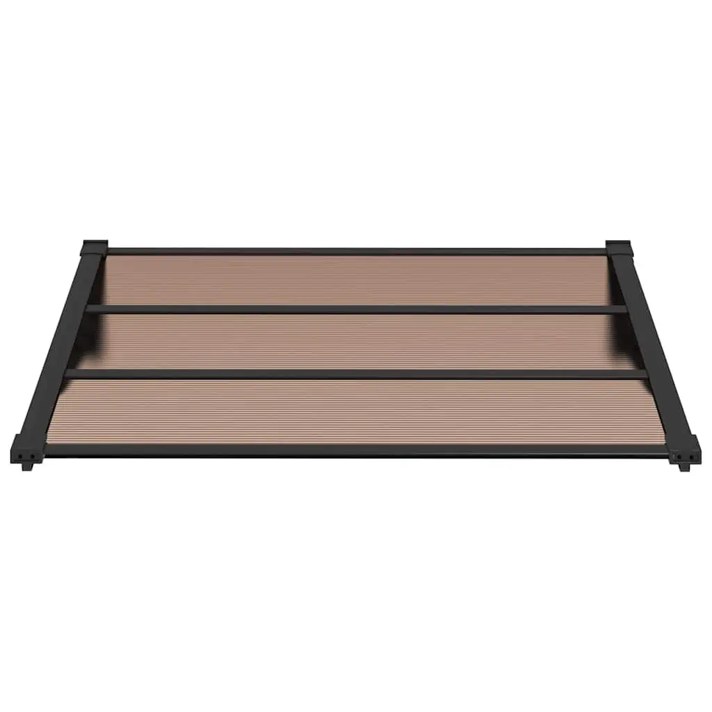 Black Door Canopy 122x90 cm with Polycarbonate