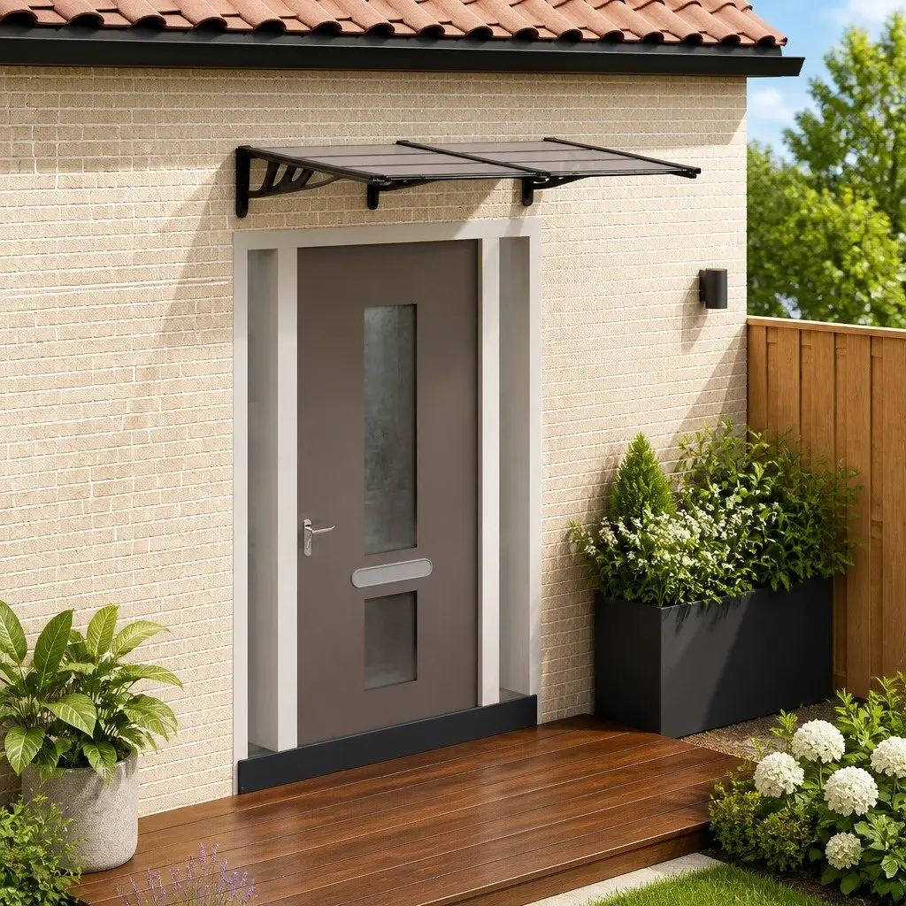 Door Canopy Polycarbonate 152.5x90cm Awning