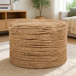 Natural Braided Jute Rope 100m Long and 4mm Thick