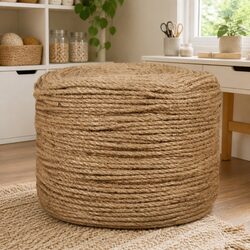 Durable 25 Metre Natural Jute Rope, 6mm Thick