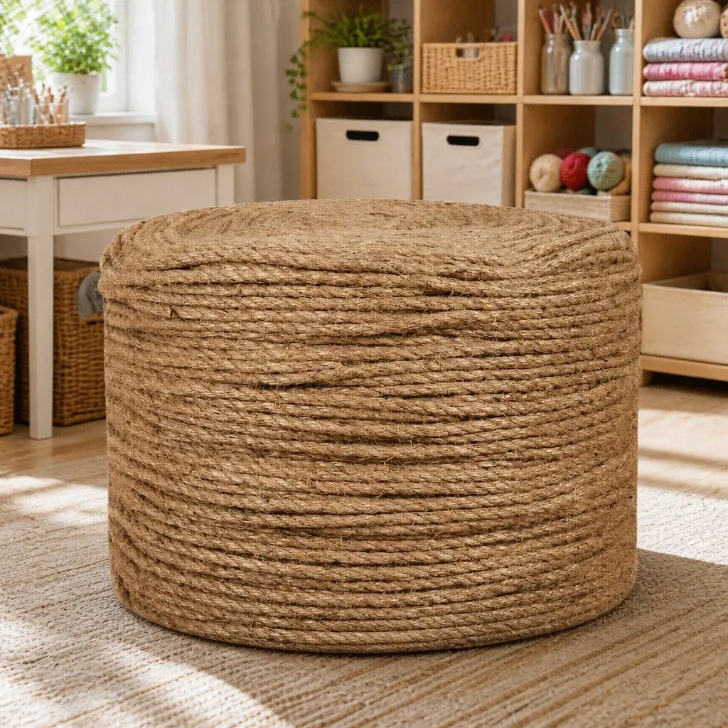 Jute Rope Natural 250m 6mm Brown