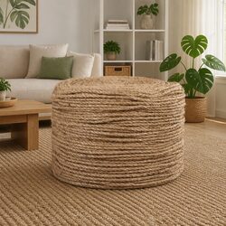 Durable 50m Jute Rope with 8mm Thickness for Crafting