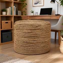 Jute Rope 100m x 8mm Natural Brown Twine Cord for Crafts Gardening Decorations