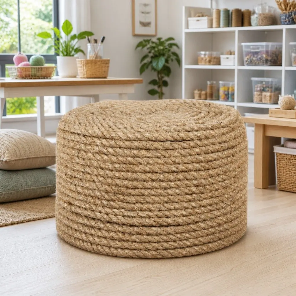 Natural Jute Rope 25m Long 14mm Thick
