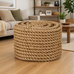 Jute Rope 25m 16mm Natural Braided Twine Crafts Gardening Decorations Bundle