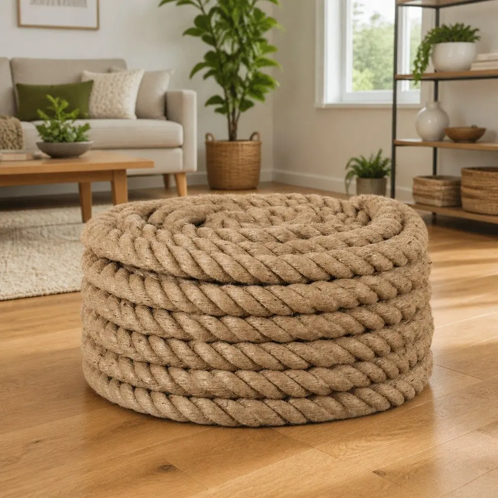 Jute Rope 10m 36mm Brown Natural Twine Cord Crafts Gardening Bundling Wrapping