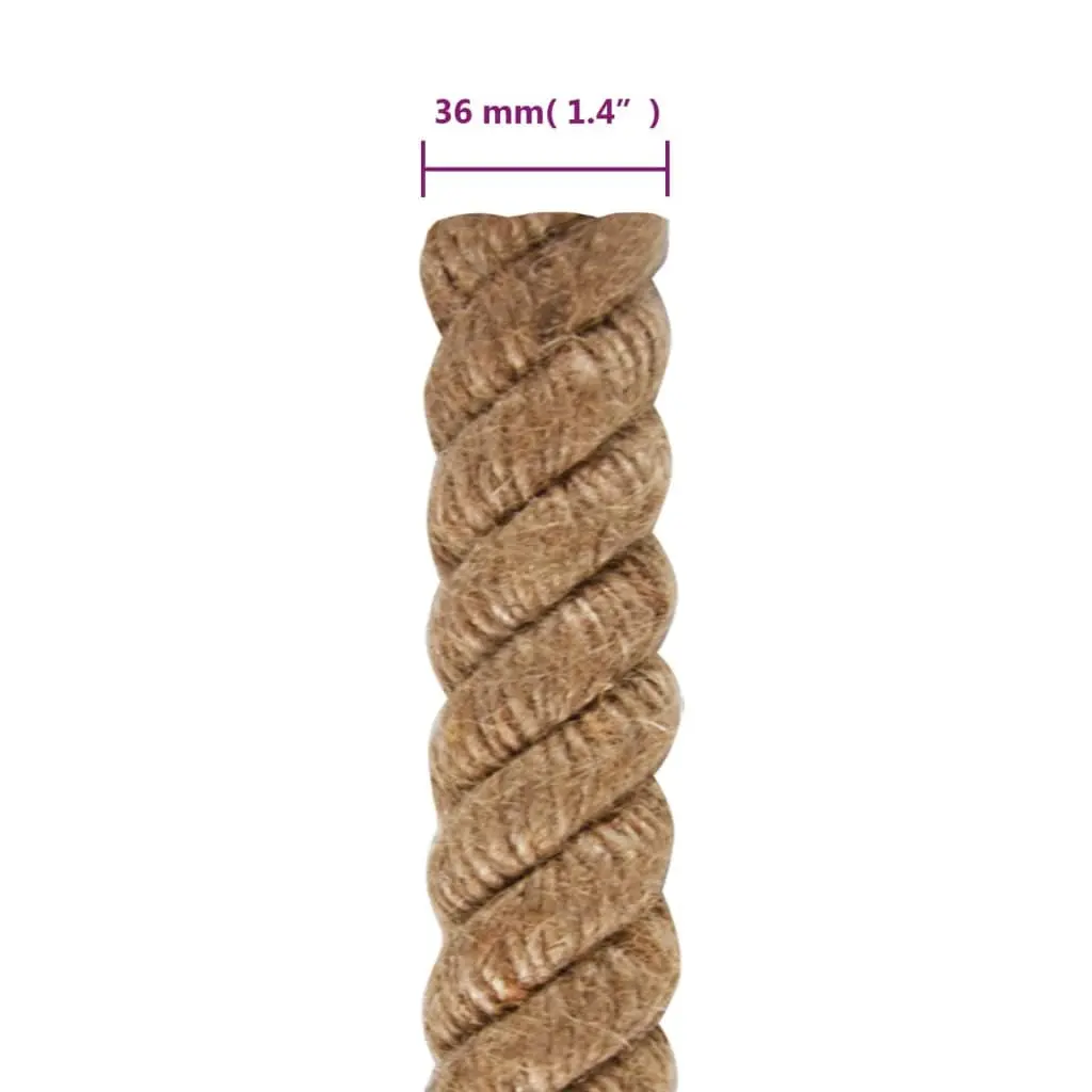 Jute Rope 10m 36mm Brown Natural Twine Cord Crafts Gardening Bundling Wrapping