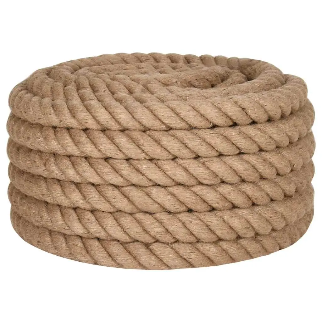 Natural Braided Jute Rope 10m x 40mm for Crafting