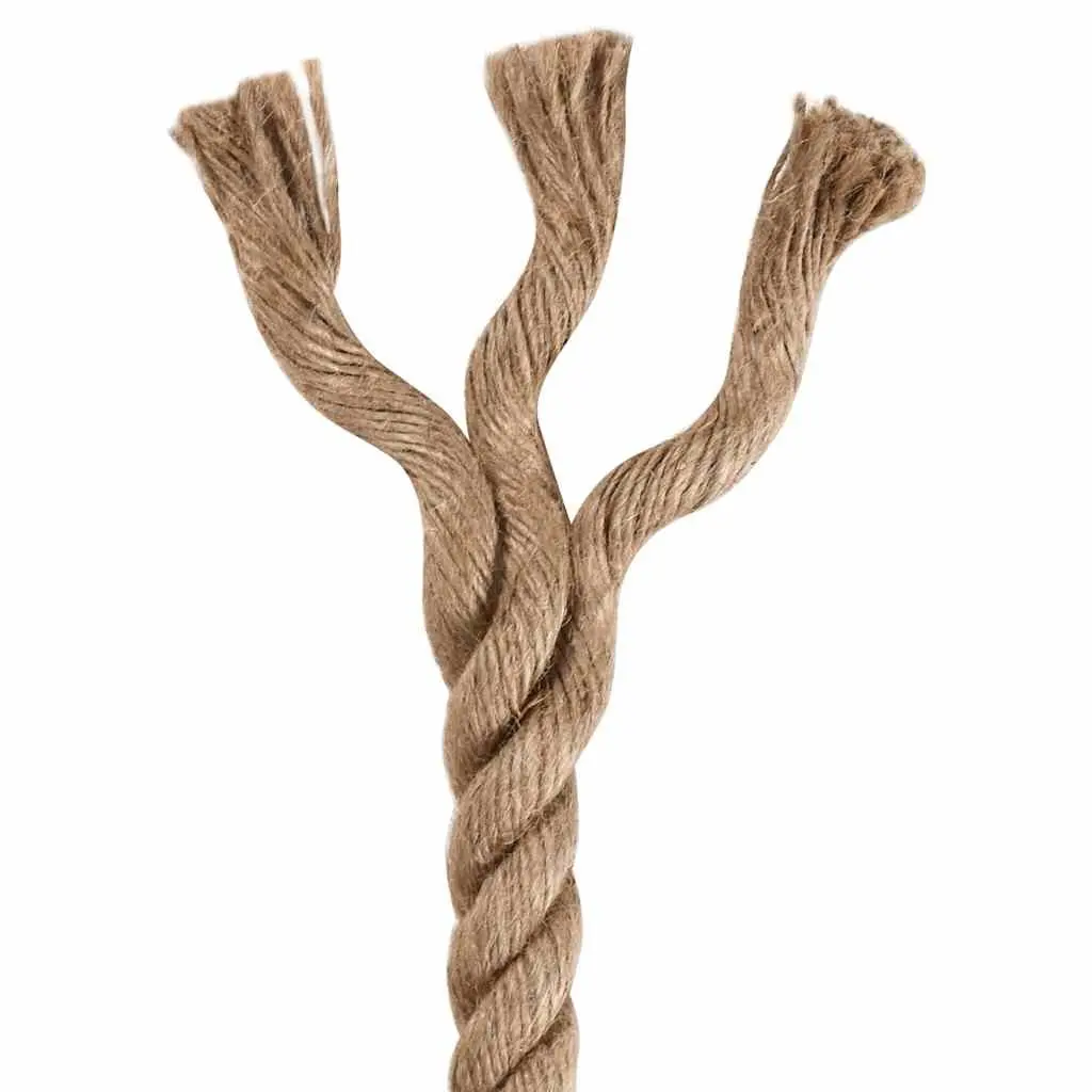 Natural Braided Jute Rope 10m x 40mm for Crafting