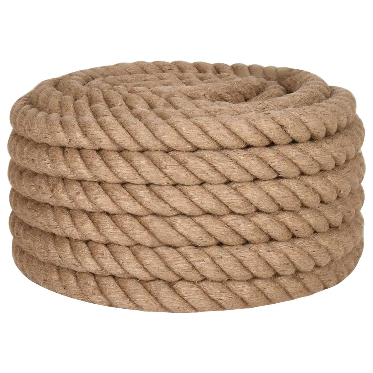 Brown Jute Rope 5m Long 50mm Thick for Crafts
