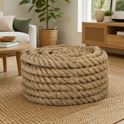 Jute Rope 5m Long 60mm Thick Brown Natural Twine Craft Garden Bundling Wrapping