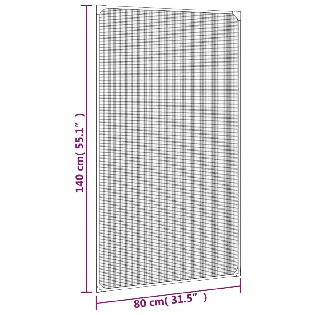 Magnetic Insect Screen for Windows 80x140 cm