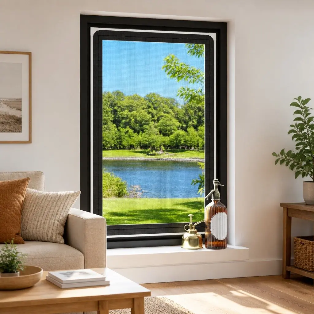 Magnetic Insect Screen for Windows White 80x120 cm