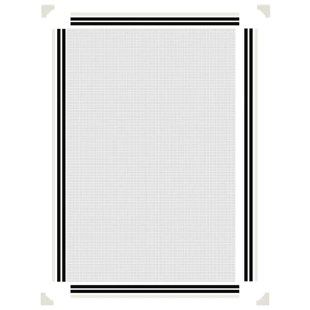 Magnetic Insect Screen for Windows White 80x120 cm