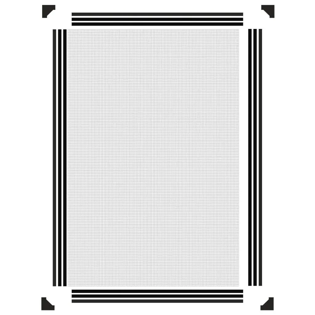 Magnetic Insect Screen Anthracite 80x120cm