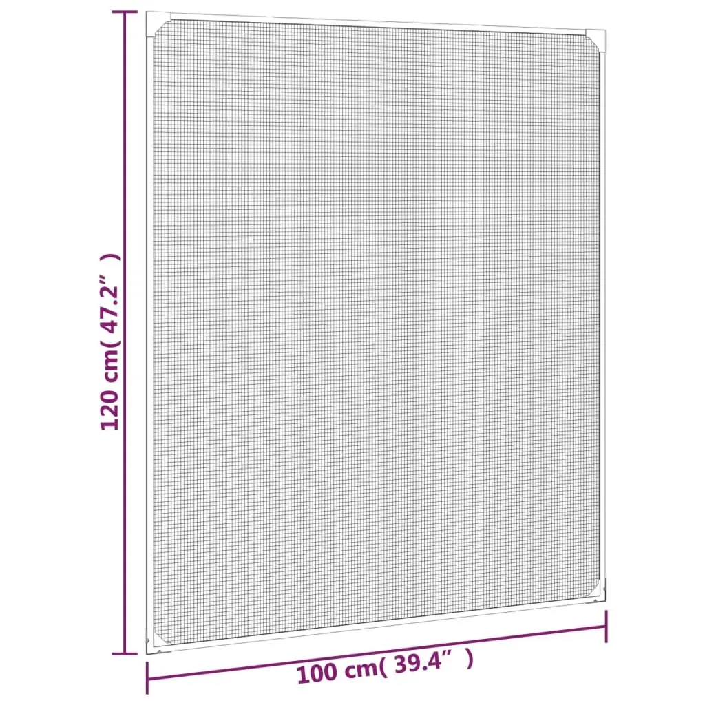 Magnetic Insect Screen for Windows 100x120 cm