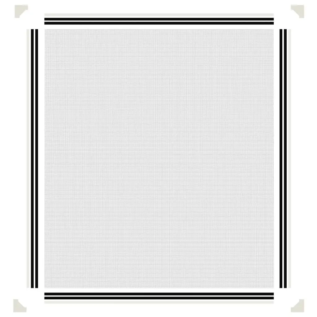White Magnetic Insect Screen for Windows 120x140 cm