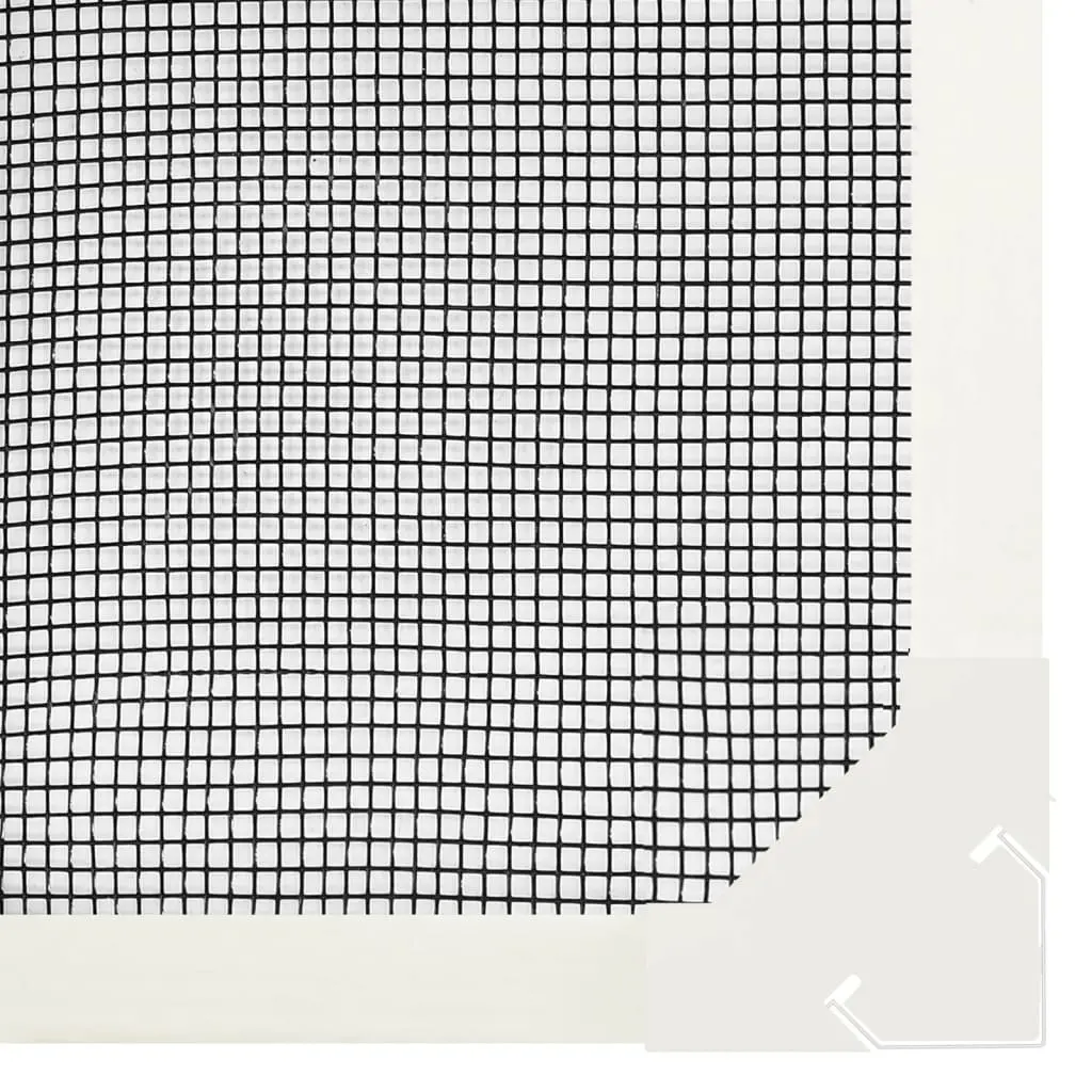 White Magnetic Insect Screen for Windows 120x140 cm
