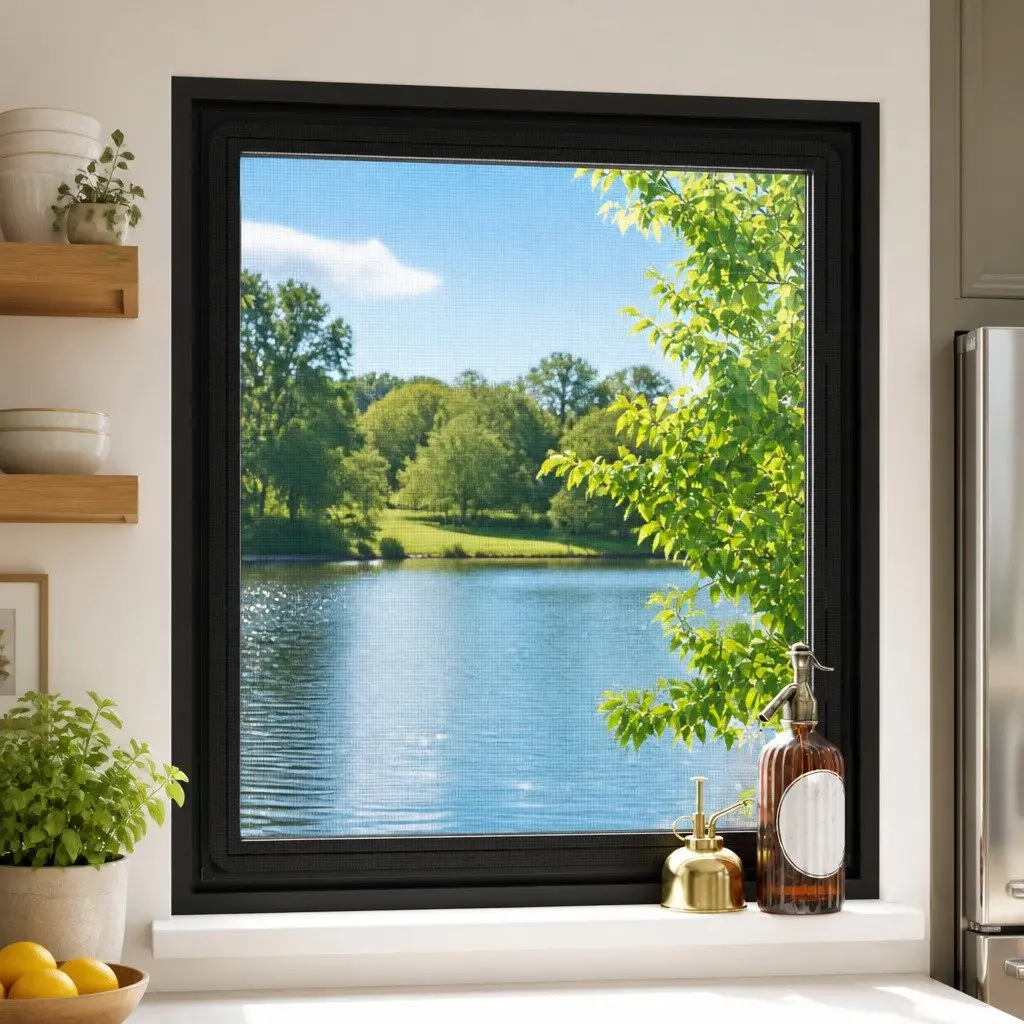 Magnetic Insect Screen for Windows Anthracite 130x150 cm
