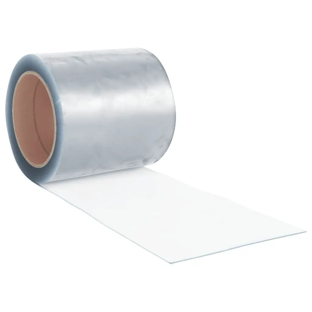 Transparent PVC Door Curtain Strip 200mm x 1.6mm 10m Roll