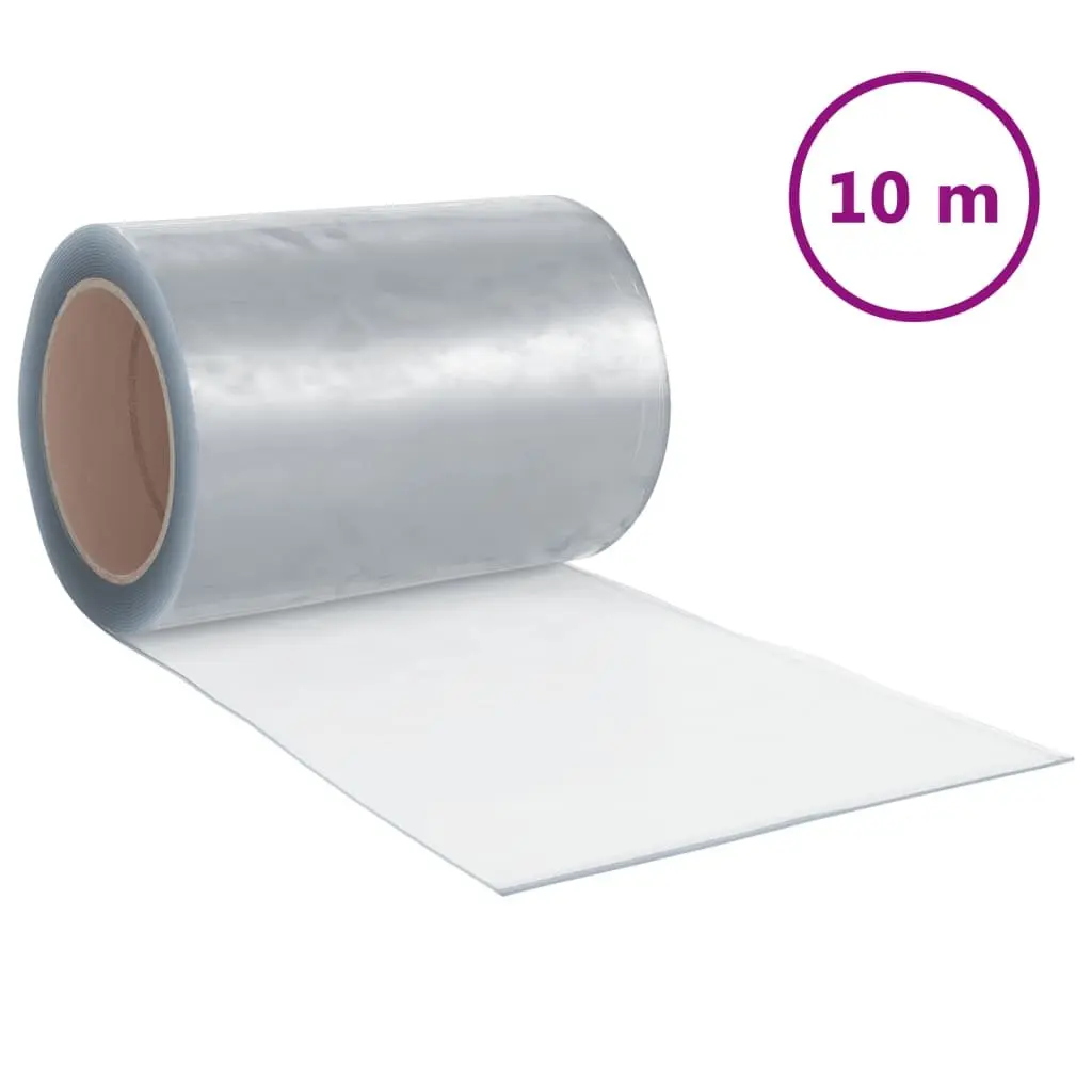 Transparent PVC Door Curtain Strip 300mm x 2.6mm 10m