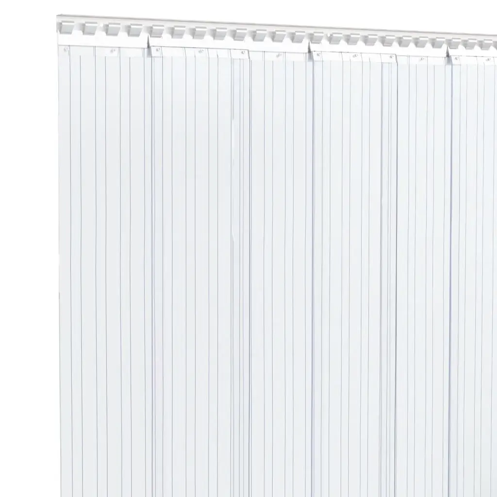 Transparent PVC Door Curtain Strip 200mm x 1.6mm 50m Roll