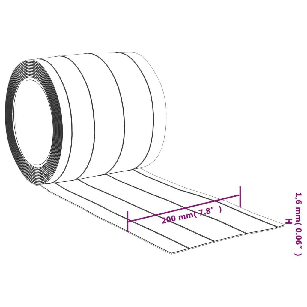 Transparent PVC Door Curtain Strip 200mm x 1.6mm 50m Roll