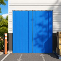Premium Blue PVC Door Curtain Strip 200mm 25m Roll
