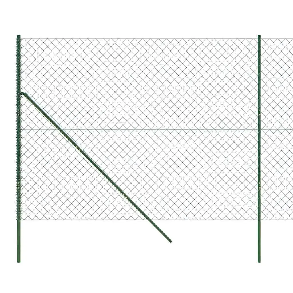 Green Chain Link Fence Panel 1.4 x 10m