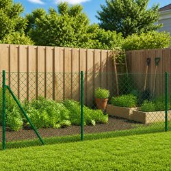 Green Chain Link Fence Panel 0.8x25m for Secure Barriers