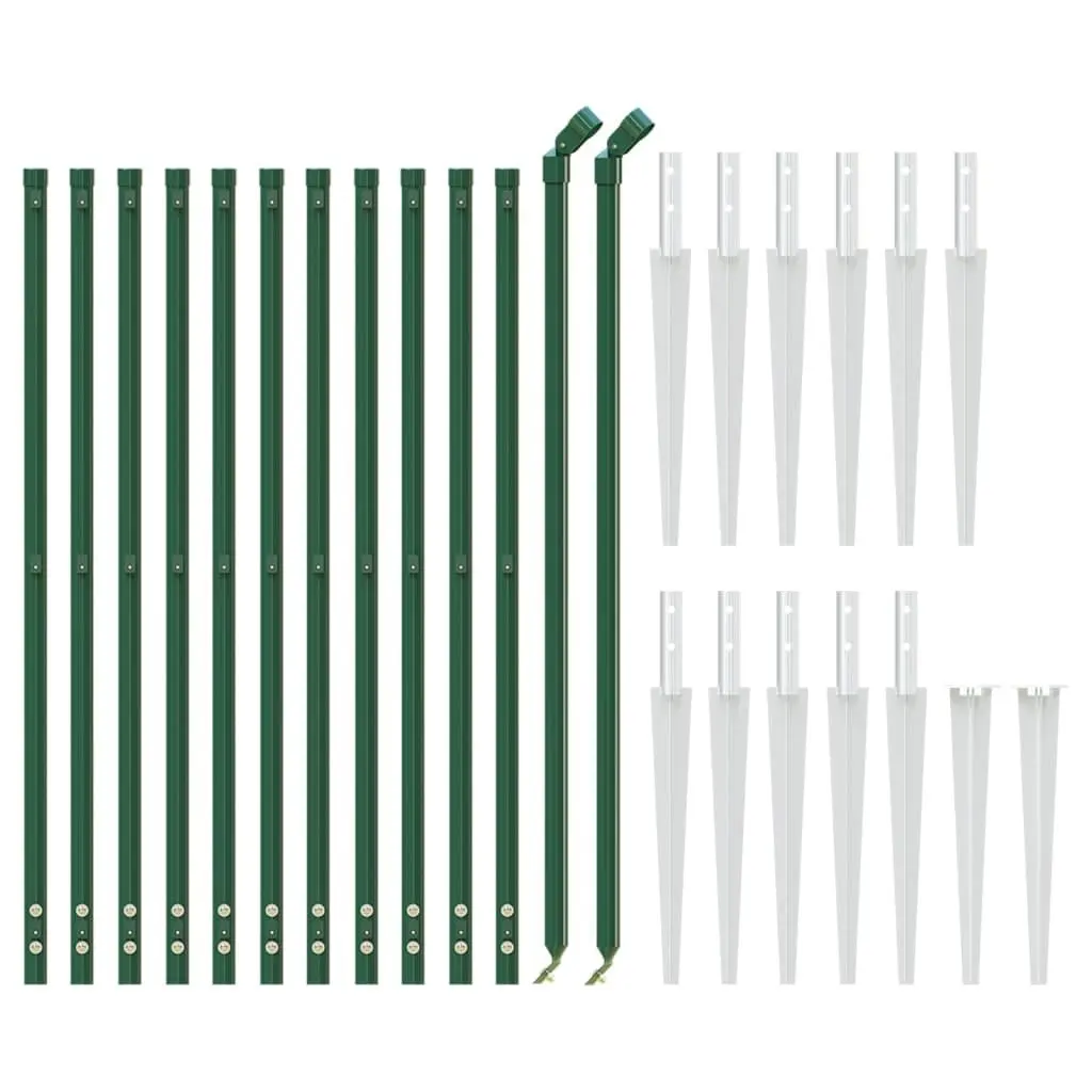Green Chain Link Fence Panel 0.8x25m for Secure Barriers