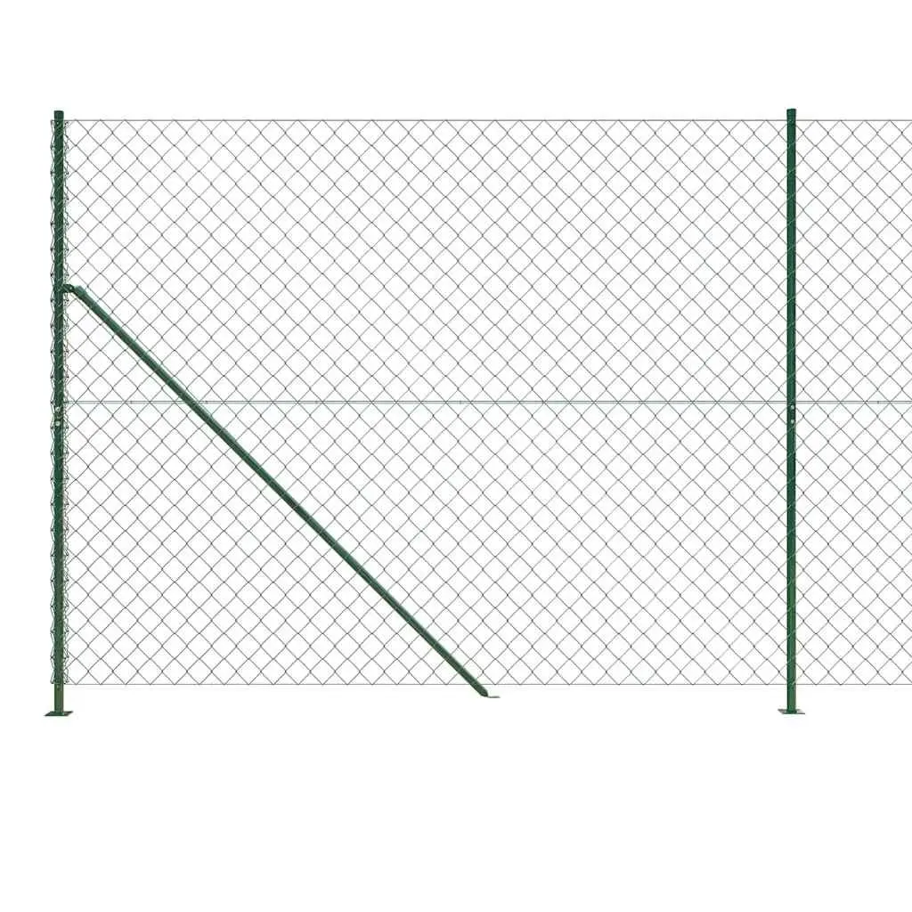 Green Chain Link Fence Panel 1.6 x 25 m