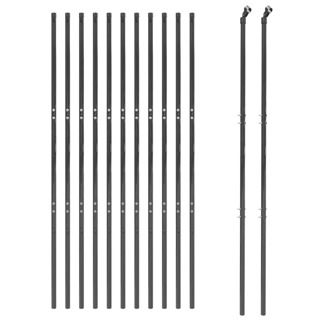 Anthracite Wire Mesh Fence Panel for Gardens