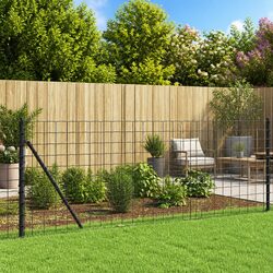 Durable Anthracite Wire Mesh Fence Panel 0.8x25m