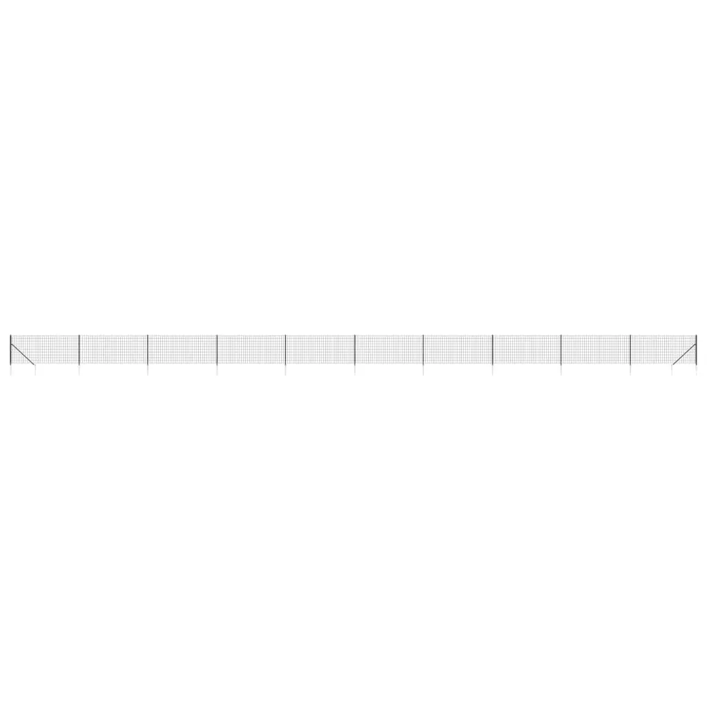Wire Mesh Fence Panel Steel 1x25m Anthracite