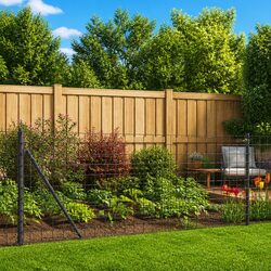 Heavy-Duty Wire Mesh Fence Panel with Spike Anchors