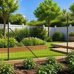Durable Wire Mesh Fence Panels with Spike Anchors 1.6 x 25 m
