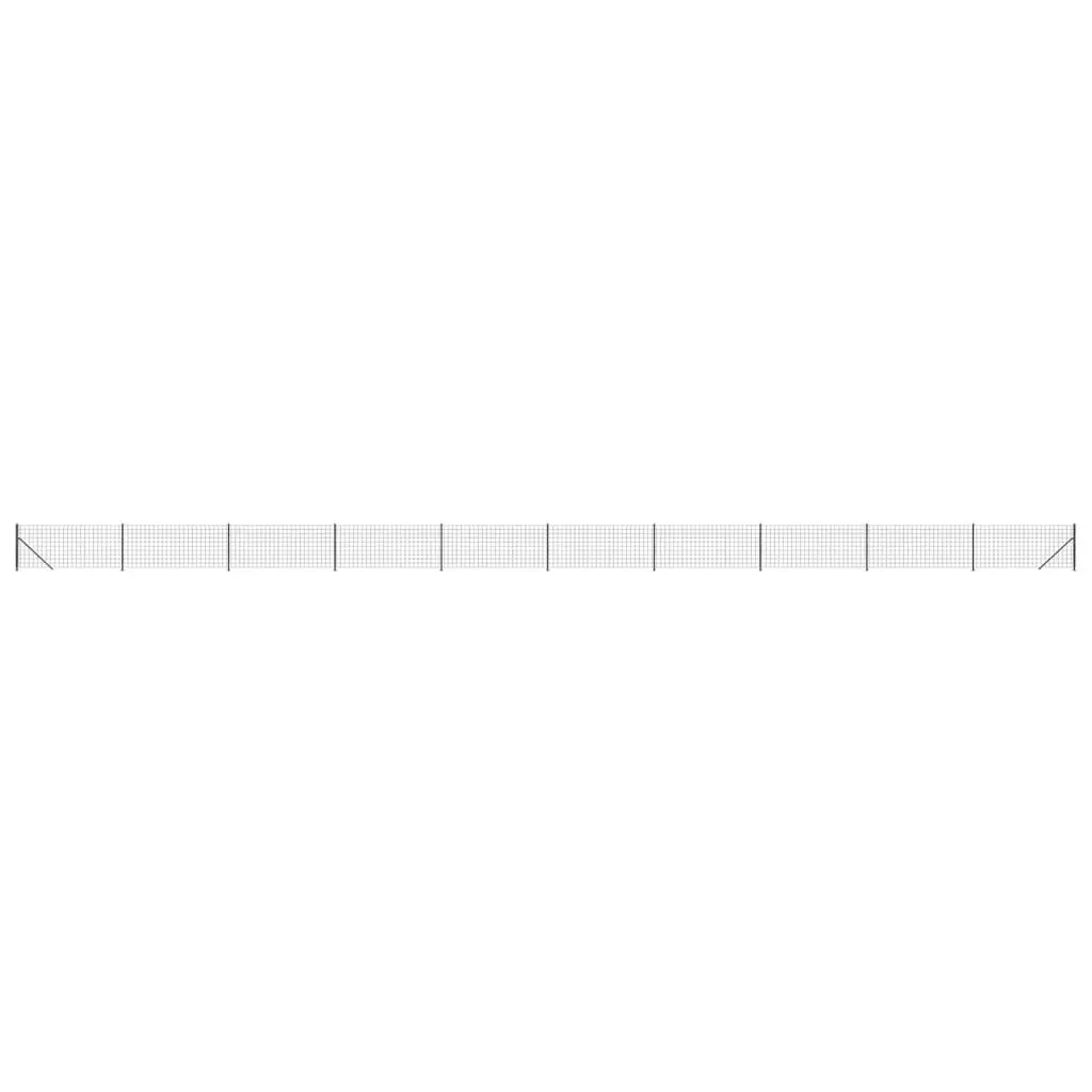 Wire Mesh Fence Panel Steel 1x25m Anthracite